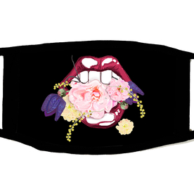 Mouth in Flowers Mask