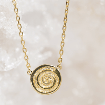 Inner Peace Solid Gold Necklace
