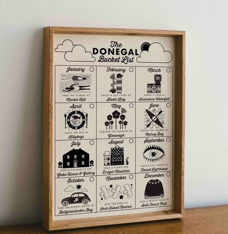 Riso Print - The Donegal Bucket List