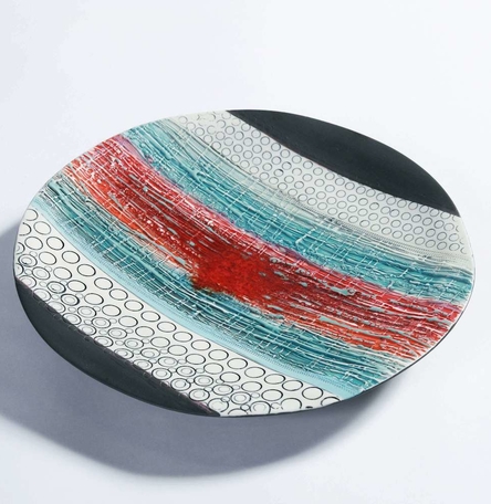 Red Horizon, Porcelain Wall Plate