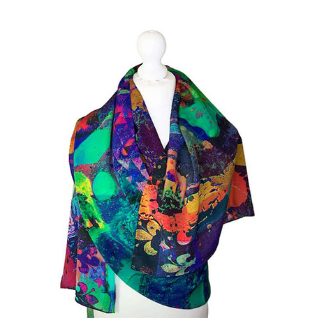 100% Silk Scarf 7