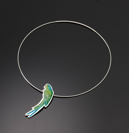 Green Parakeet Pendant