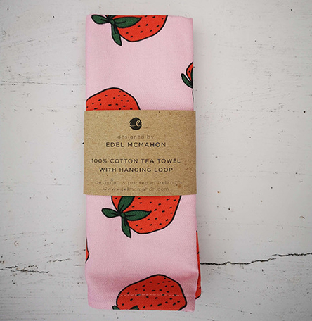 Tea towel: Strawberry Design