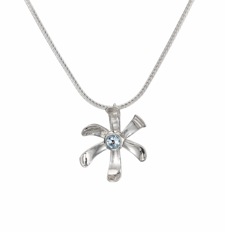 Sterling Silver Medium Daisy Pendant