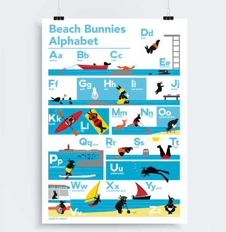 Beach Bunnies Alphabet