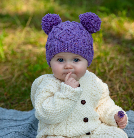 Double pom pom hat