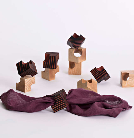 Set of four Napkin Cubes