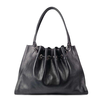 Black Siobhan leather tote bag