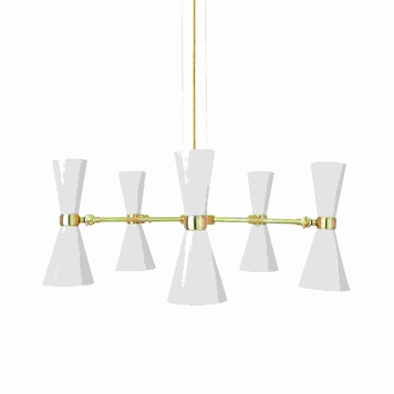 Contemporary chandelier - CAIRO MID-CENTURY - Mullan Lighting
