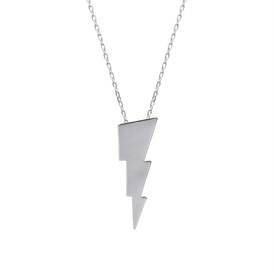 Triple Bolt Pendant Silver