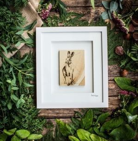 The Native Collection framed Hare (An Giorria Eireannach)