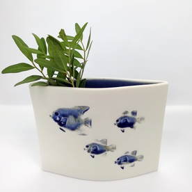 Wide Oval Fish Vessel