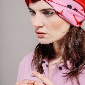Swamp Rose in scarlet pink and black