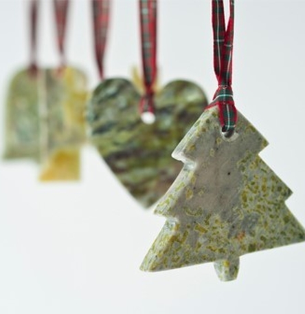 Selection of Connemara Marble Christmas Ornaments