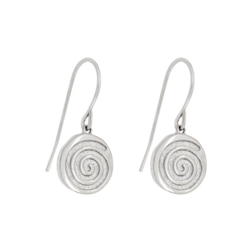 Energy Silver Spiral Gold Earrings