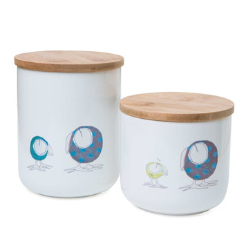 ‘For the birds’ small storage jars