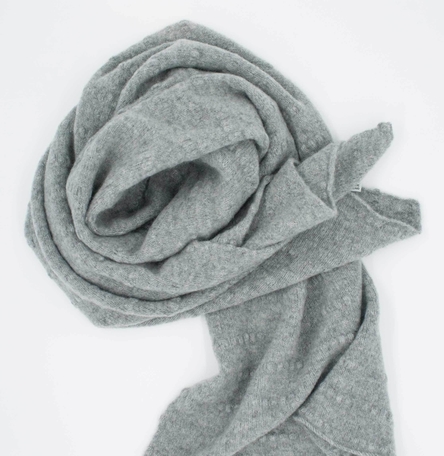 Grey Slub Scarf