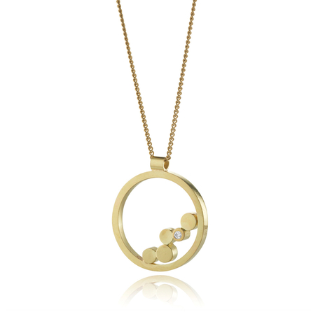 Stepping Stones Gold Pendant