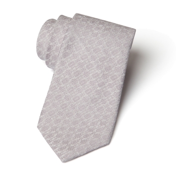 Silver Shore - Silk and Linen Woven Necktie