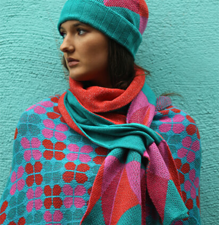 Triangular Patterned Pull Through Scarf