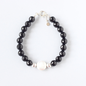 Black Onyx Pearl Bracelet