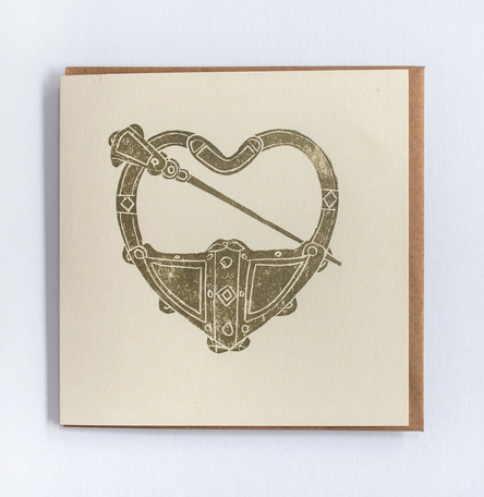 Tara Brooch Heart Card