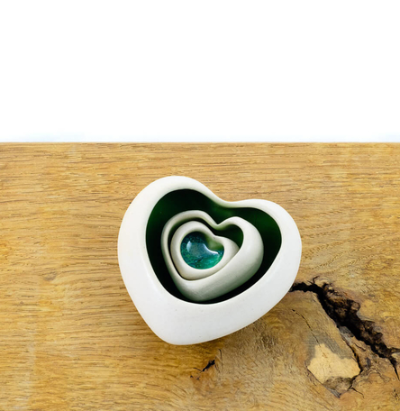 Ceramic hearts- Triple gift set