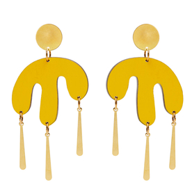 Megamelt earrings in Yellow