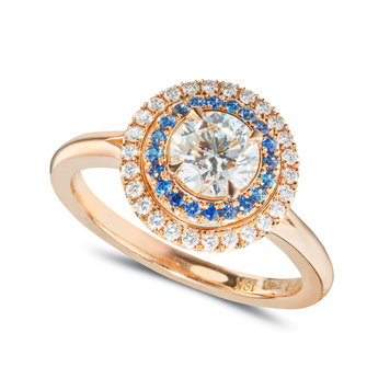 Orion Sapphire Halo Ring