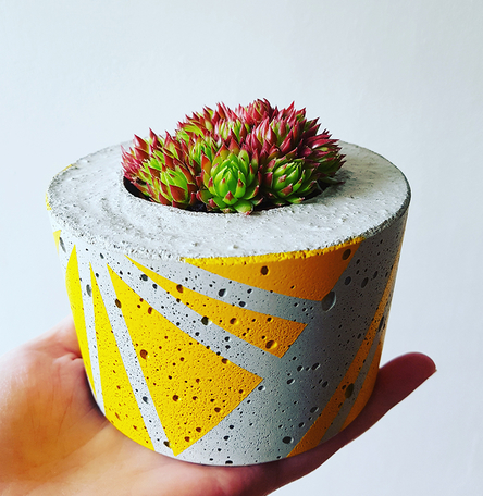 Small Concrete Succulent Planter