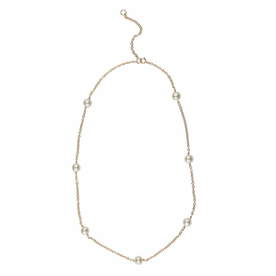 9ct gold and freshwater cultured pearl necklace